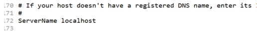 ServerName 配置