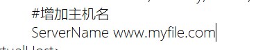 ServerName 配置